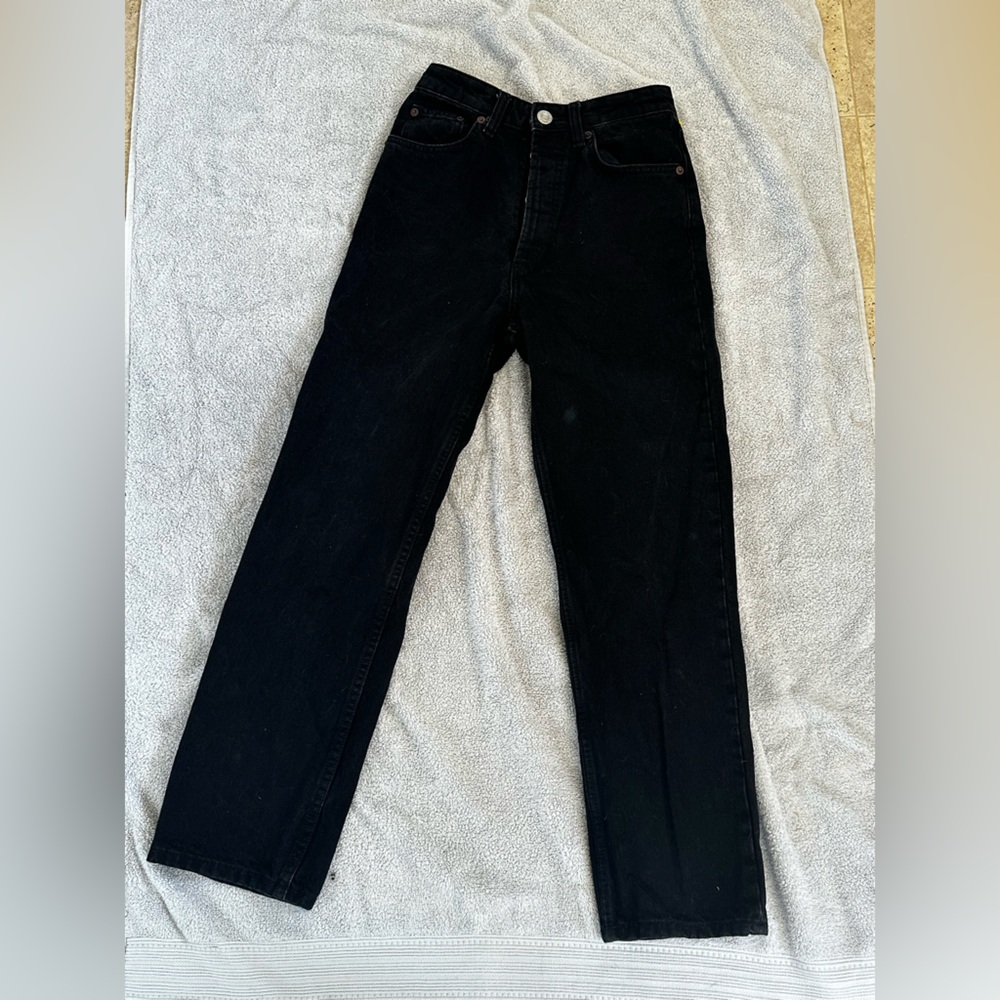 Zara black denim jeans